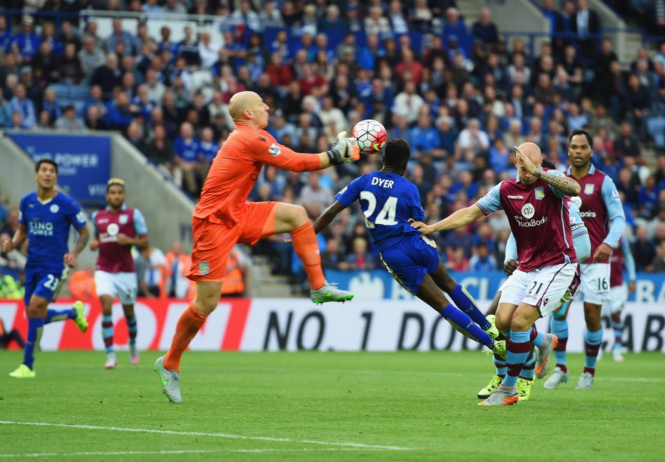 Leicester pokonuje Aston Villę 3:2